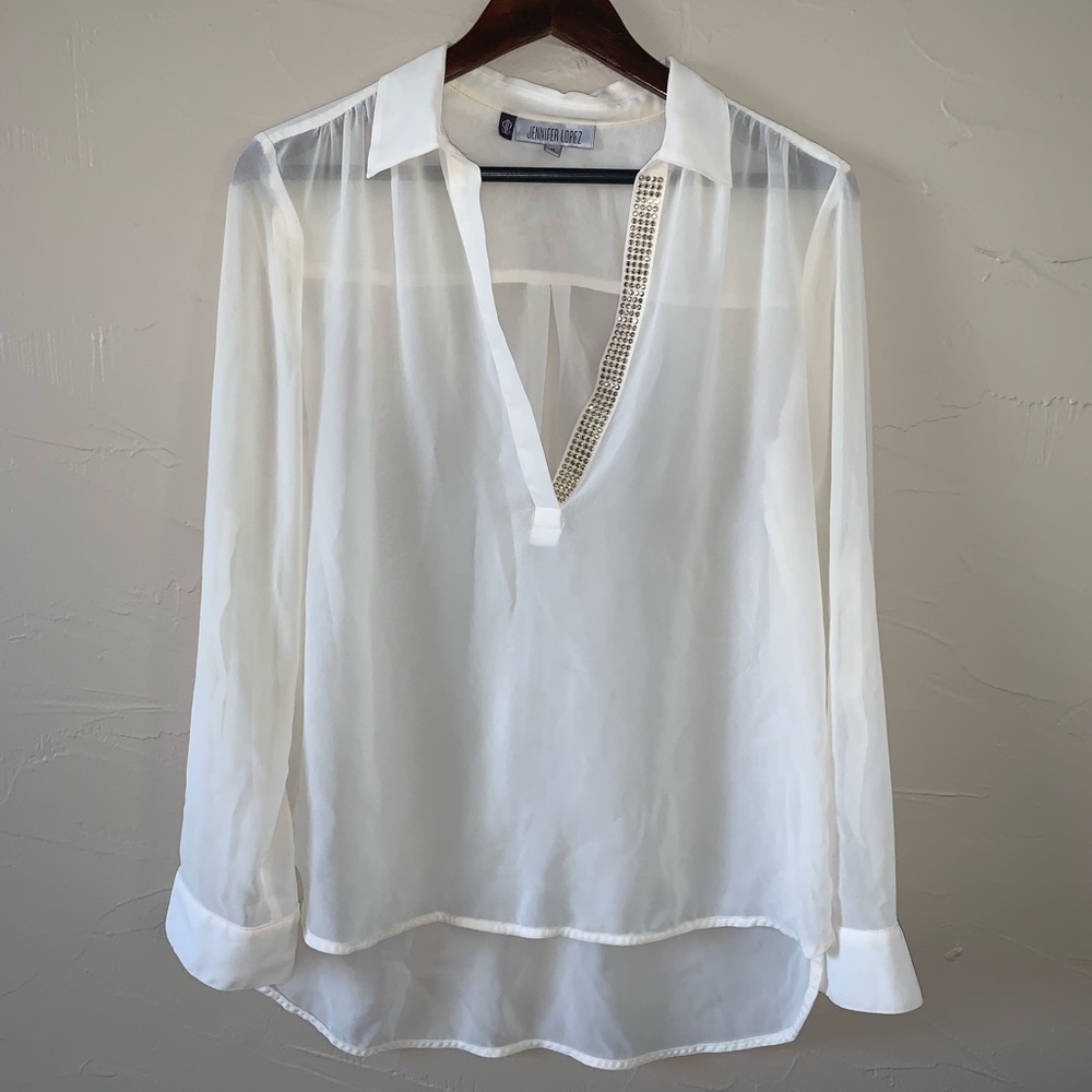 Jennifer Lopez embellished top